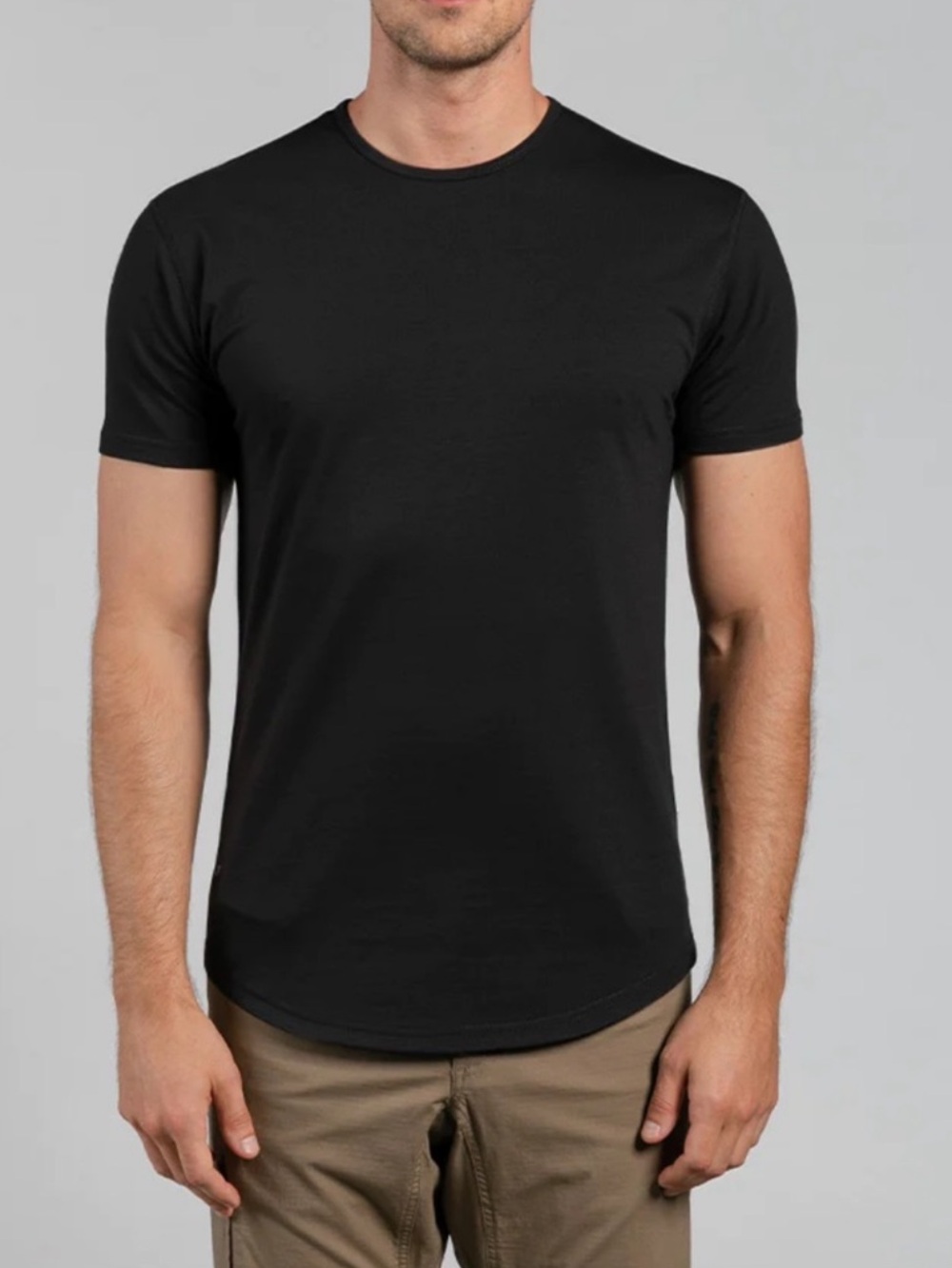 Cuts Clothing Black Short Sleeve Crew Tee